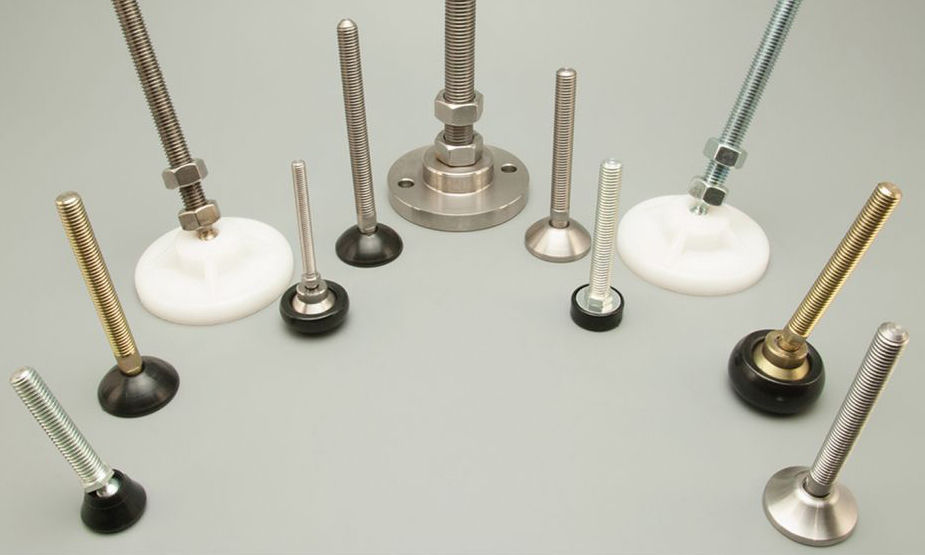 Adjustable feet allow planters to be levelled on sloping surfaces