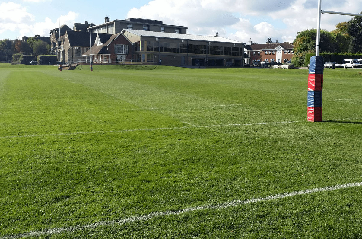 Rugby pitch maintenance 