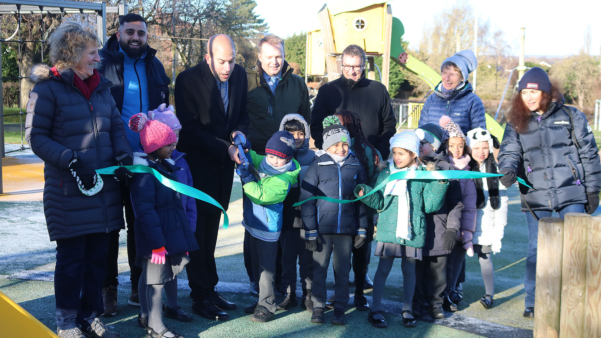 Boundary Road Play Area was reopened by Councillor Wheeler of Rushcliffe Council