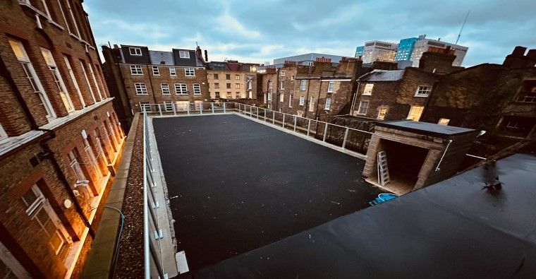 ACO RoofBloxx for rooftop playground at a school