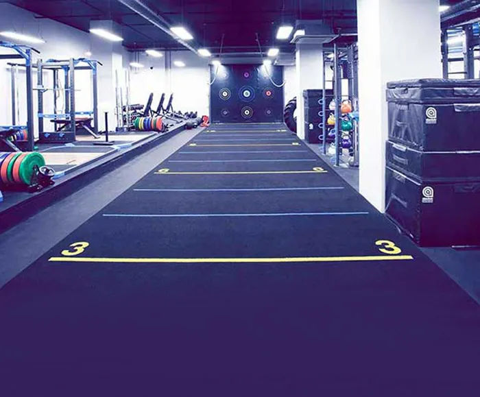 Acoustic floating floor - gym