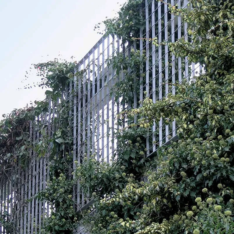 Green wall created using Piazza gratings 