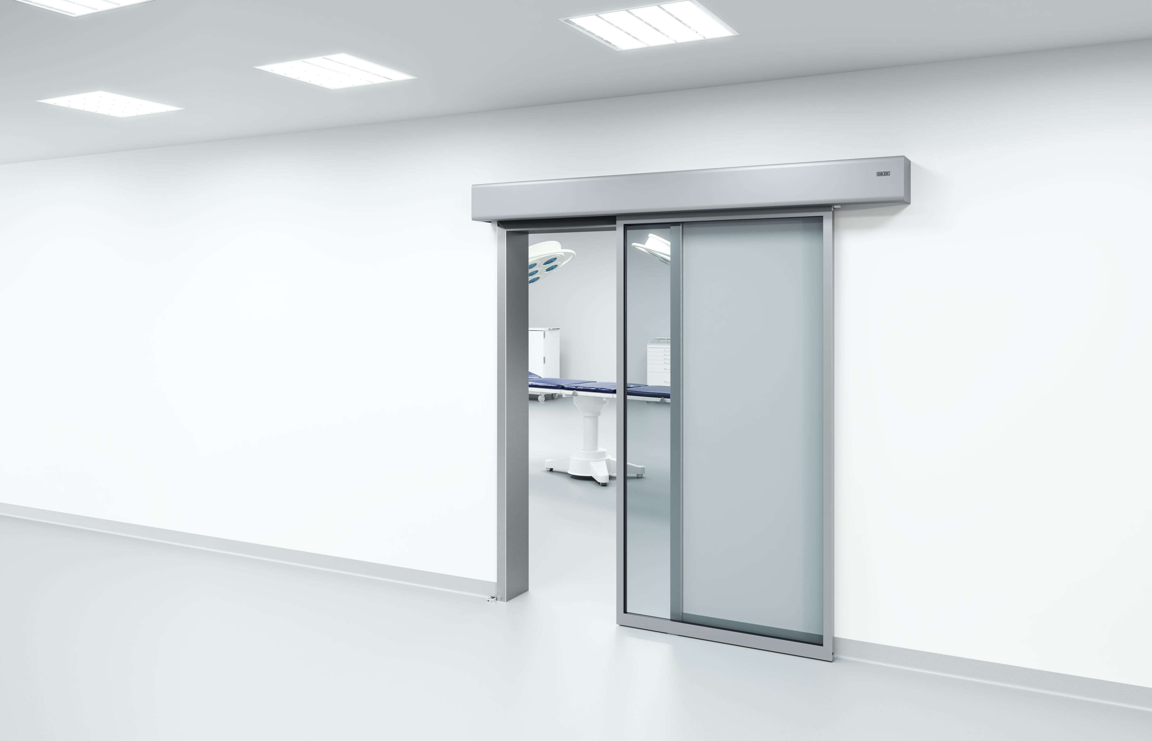 Hermetic door system in healthcare environment