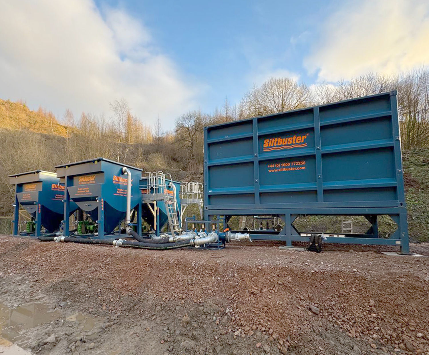 Siltbuster’s modular treatment systems operate across multiple points on site, ensuring that water is treated effectively and discharged well within consent limits