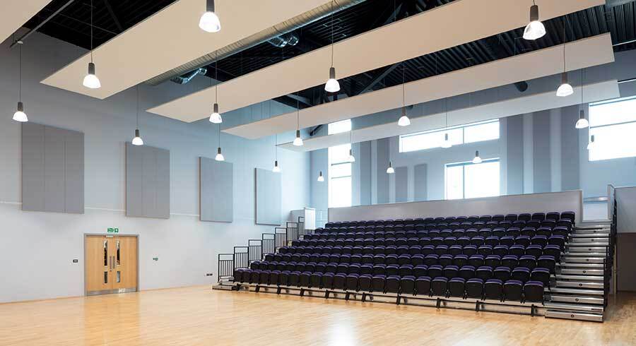 Acoustic wall panels can slash reverberation by 90%