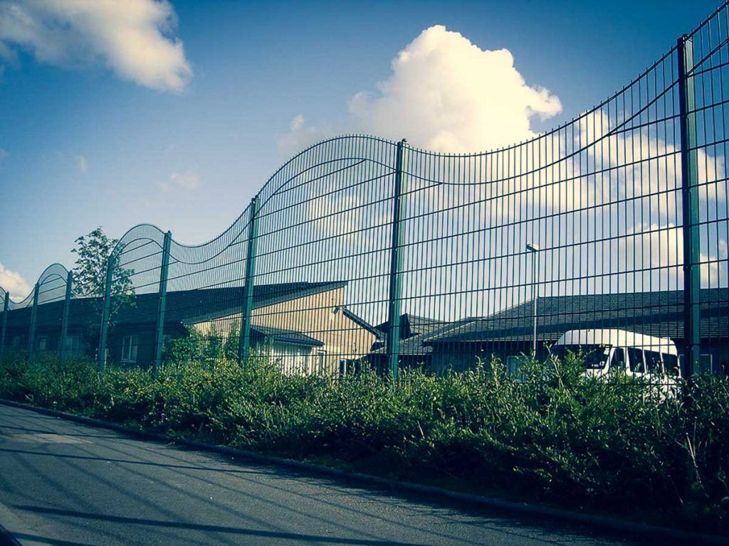 Perimeter fencing for a school