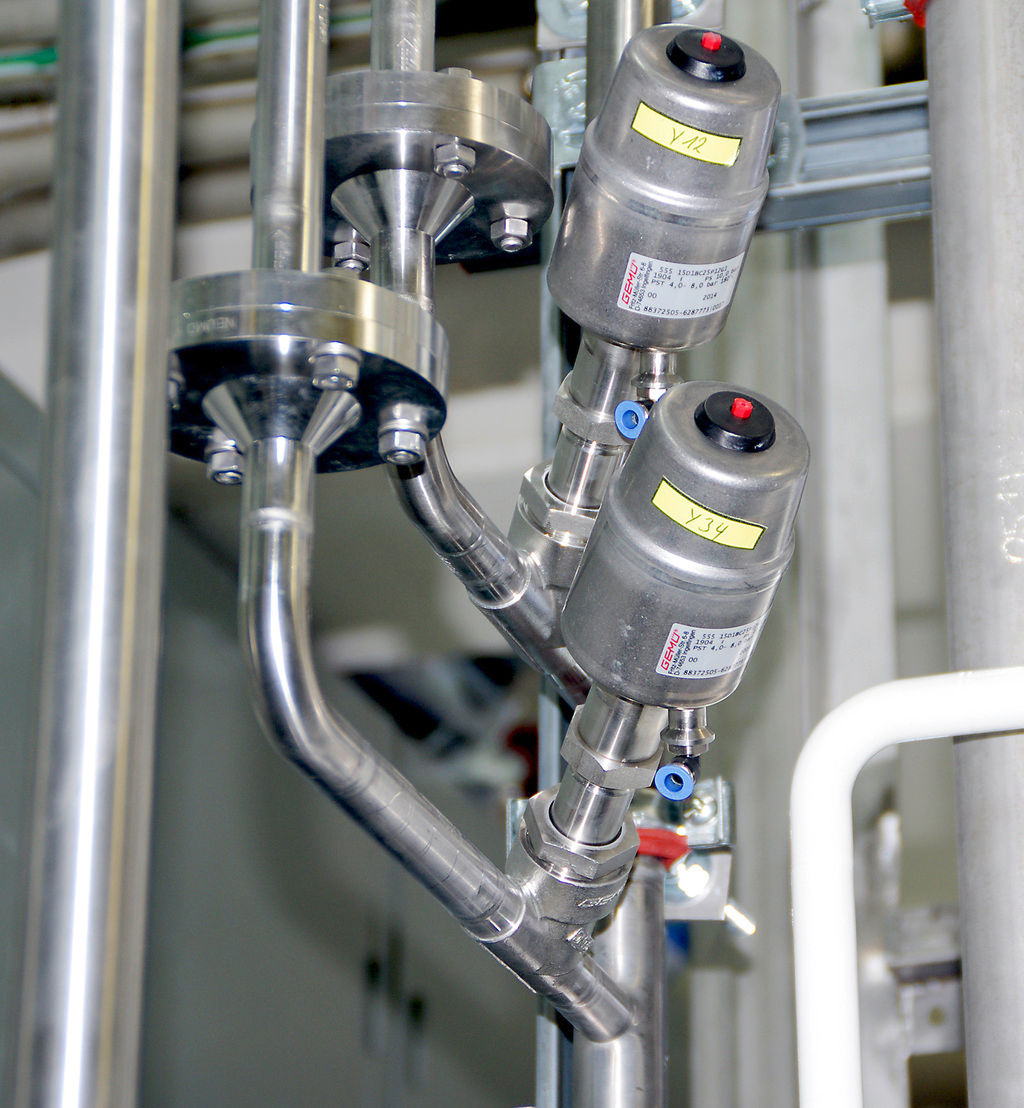 Gemü 550 all stainless steel globe valve is ideally suited to steam cleaning applications