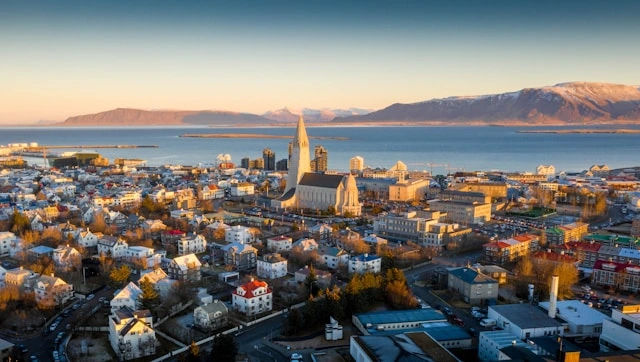 Reykjavik Iceland in summer