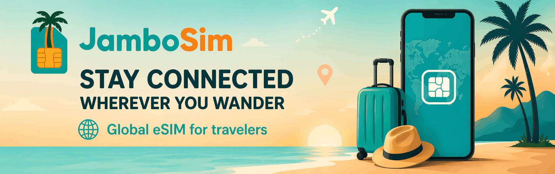 Wide JamboSim travel banner