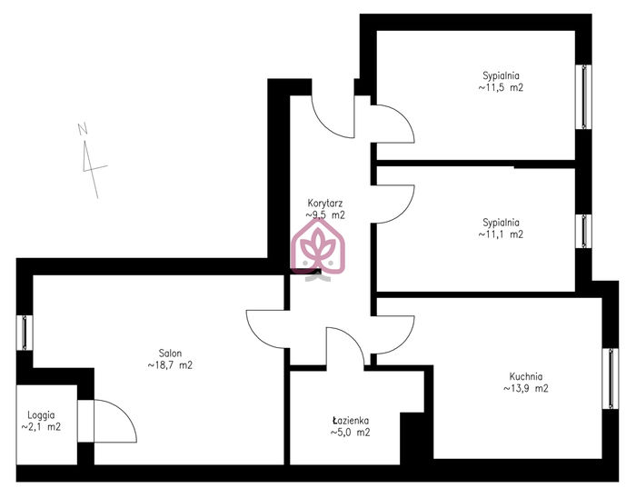 Układ pomieszczeń 3pok/kuchnia/2stronne/balkon/garaż- Karłowice