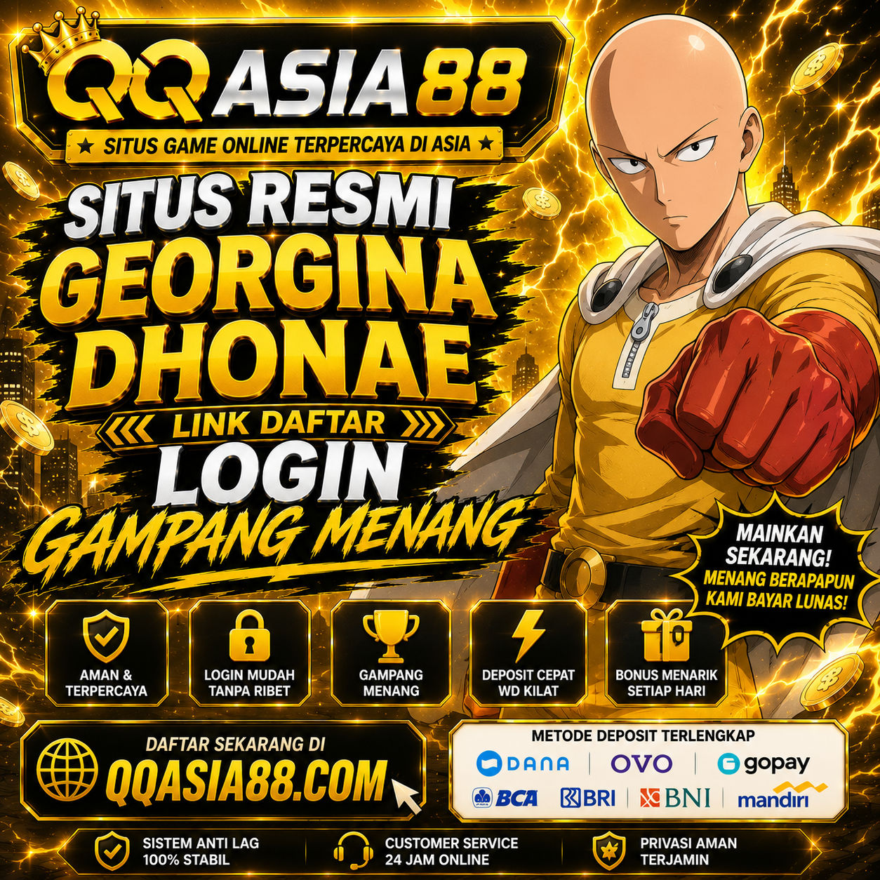 QQASIA88 & Situs Resmi Georgina Dhonae Link Daftar Login Gampang Menang