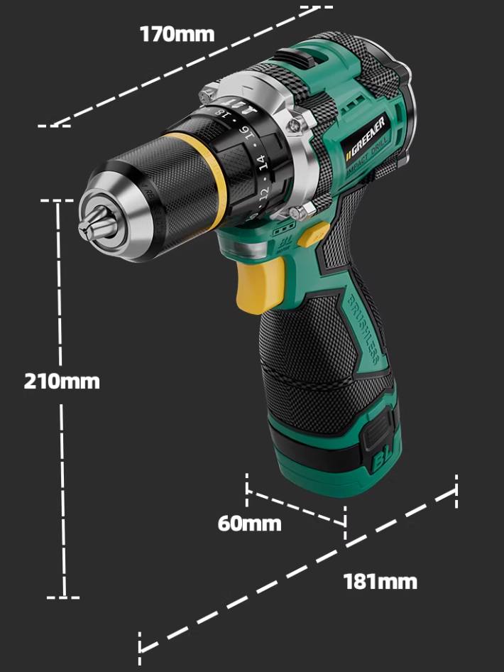 Цохилттой шрүп мастер (дрил), Greener
