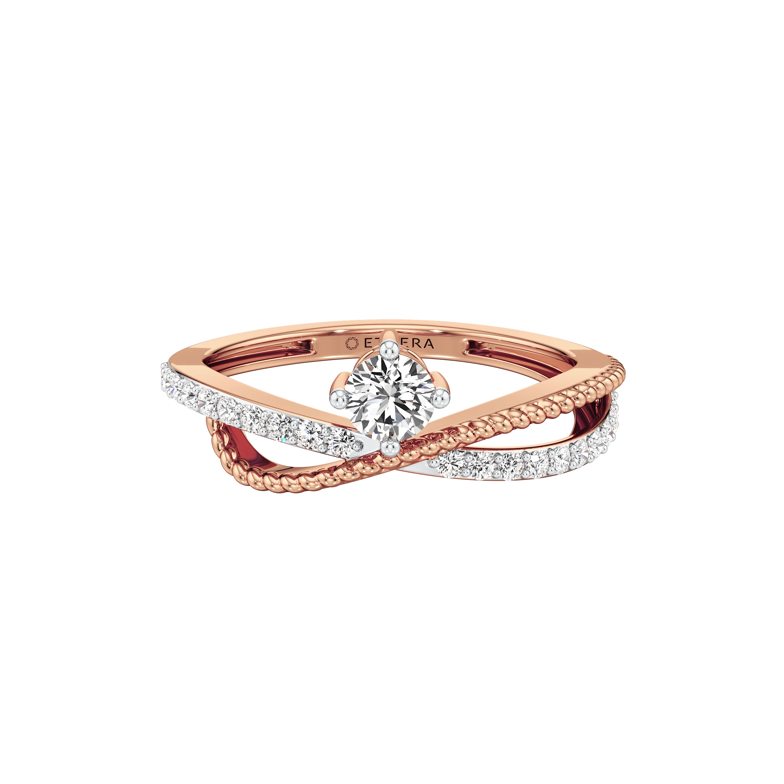 Infinity Crossover Solitaire Ring 11