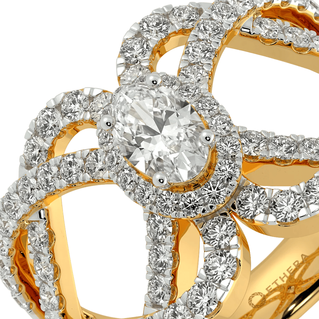 Nouveau Bloom Solitaire Ring 2