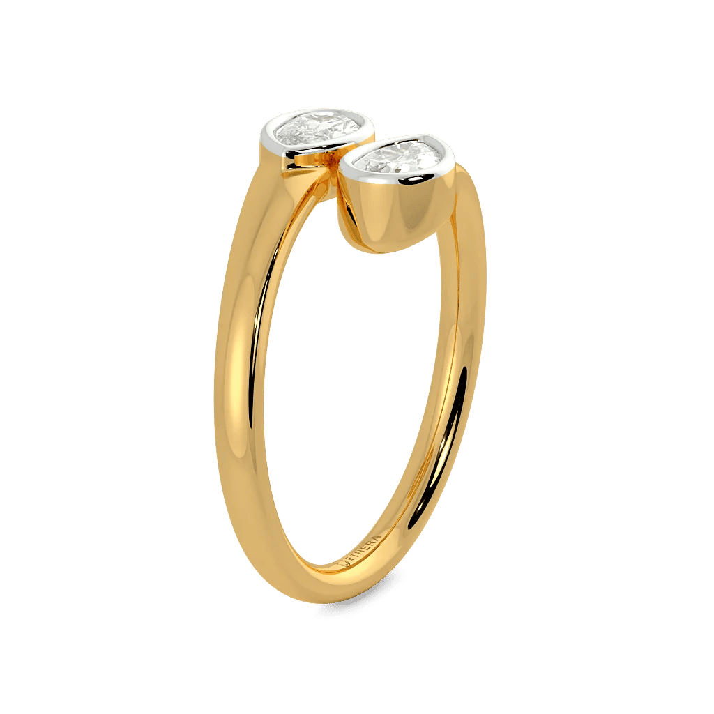 Glimmer Loop  Open Top Toi et Moi Ring 4