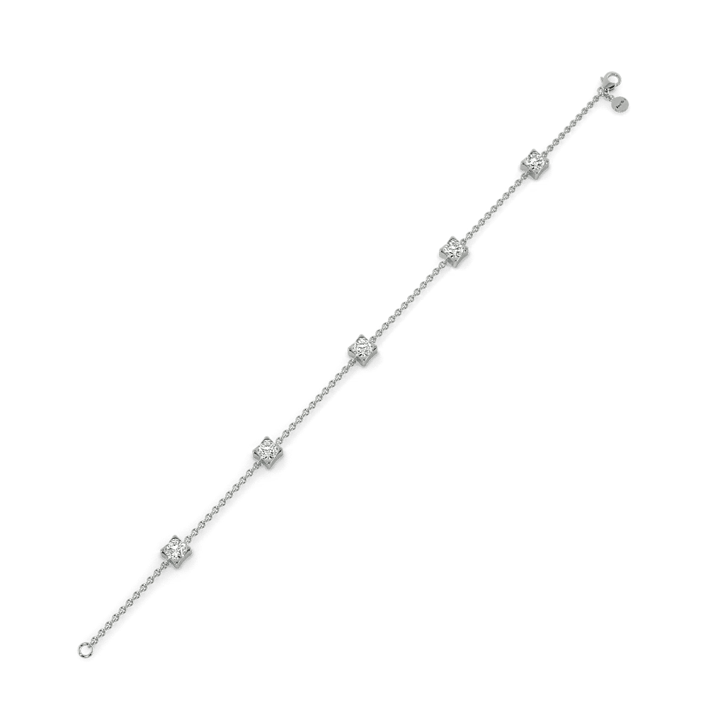 Five-Star Diamond Chain Bracelet 3