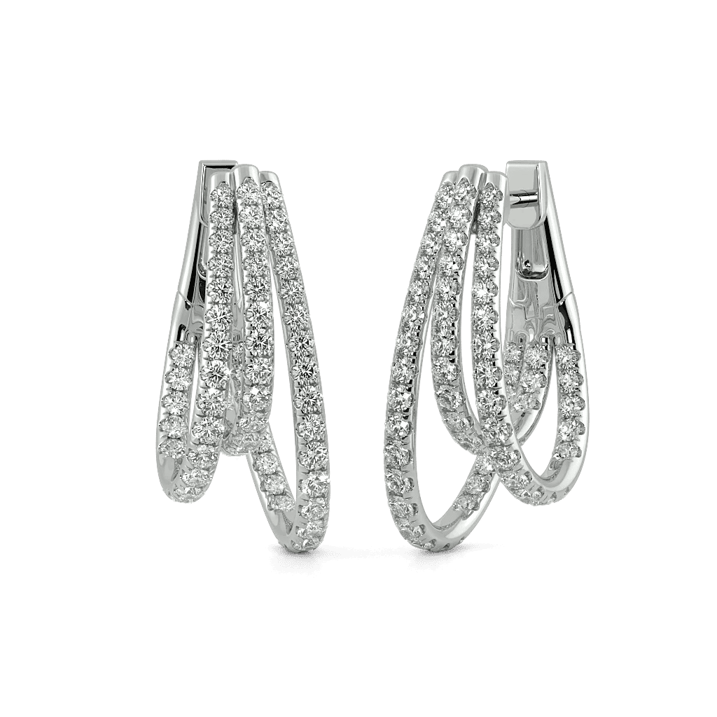 Unified Strands Hoop Earrings 0