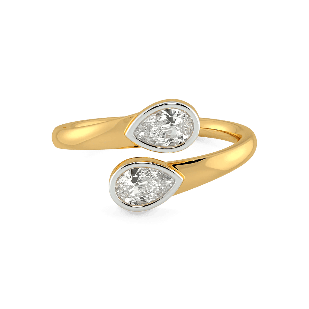 Glimmer Loop  Open Top Toi et Moi Ring 3