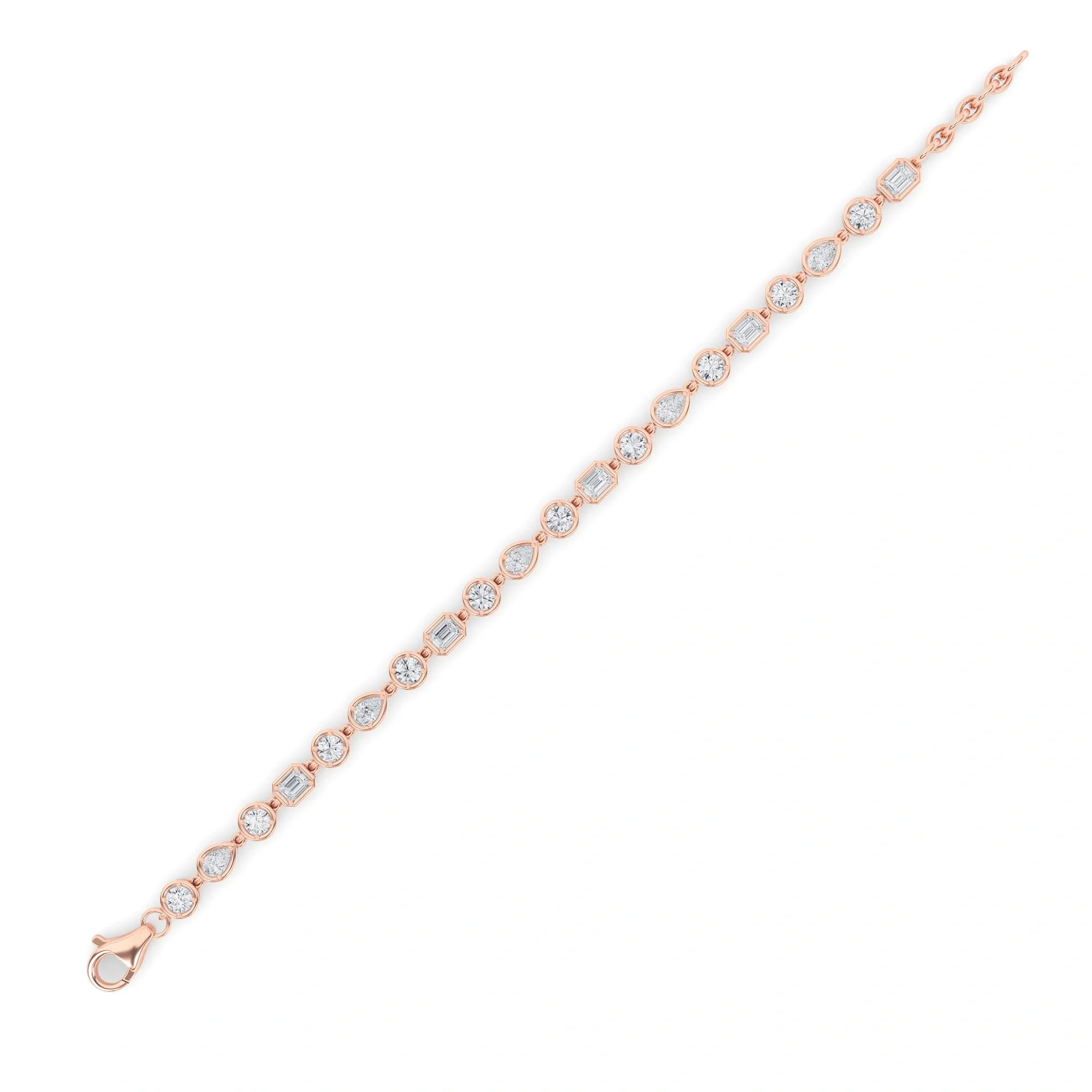 Gemstep Link Diamond Bracelet 12