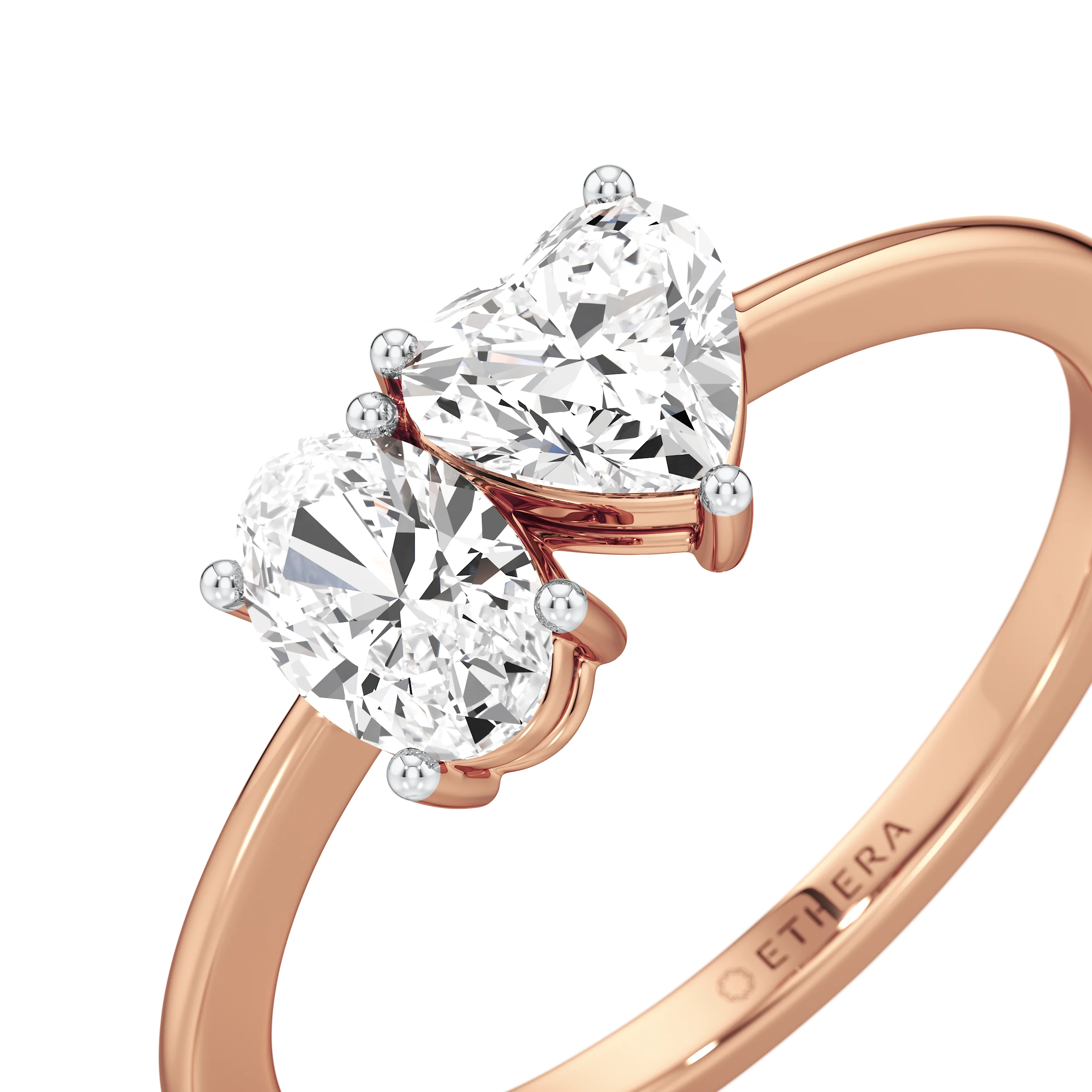 Heart & Oval Duo Ring 9