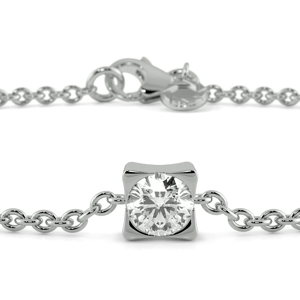 Five-Star Diamond Chain Bracelet 2