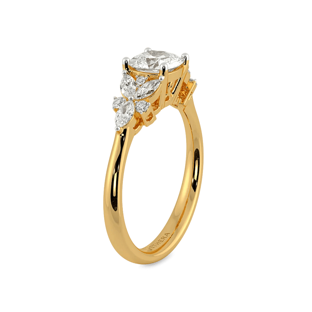 Trio Of Love Solitaire Ring 5