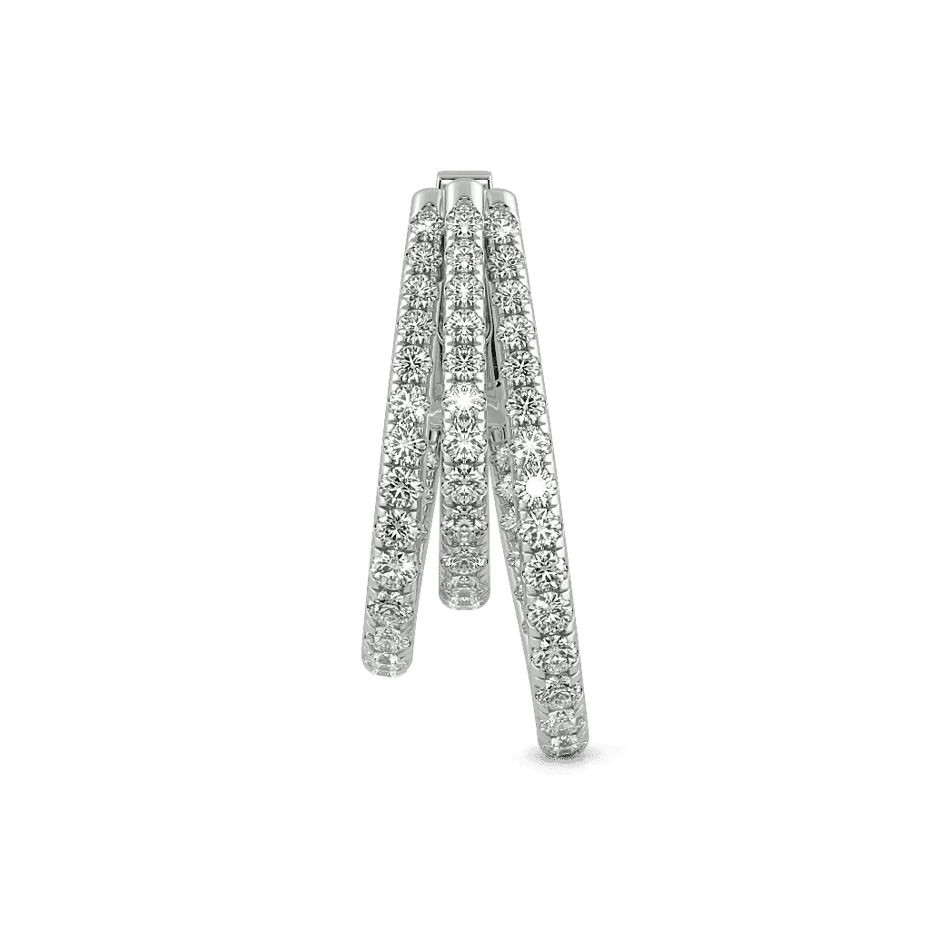 Unified Strands Hoop Earrings 2