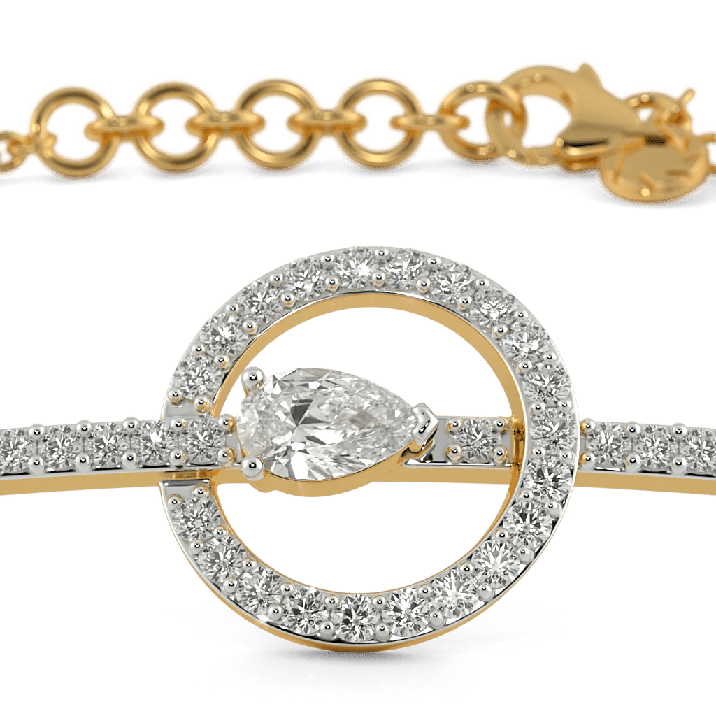 Haloed Pear Flexible Bracelet 2