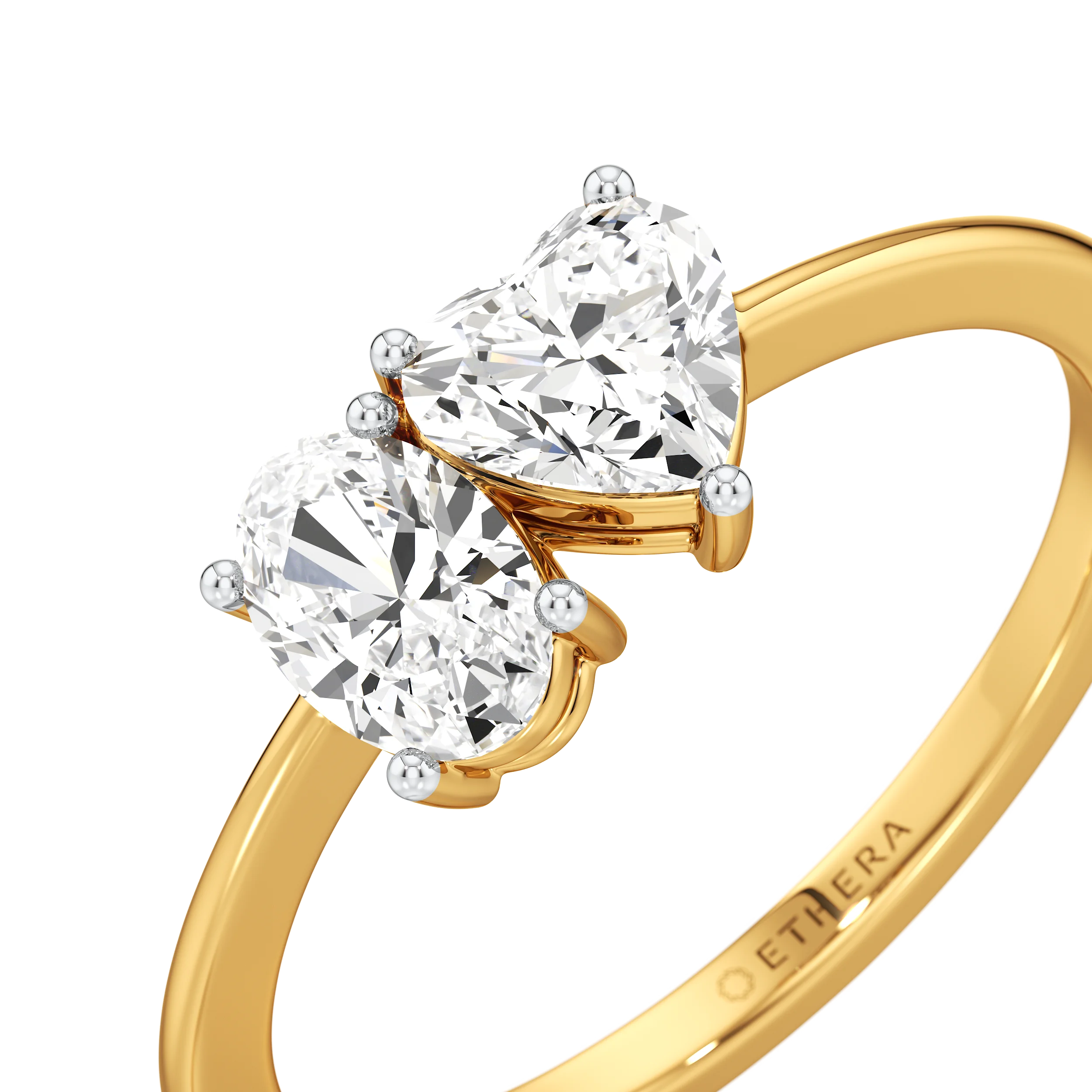 Heart & Oval Duo Ring 1