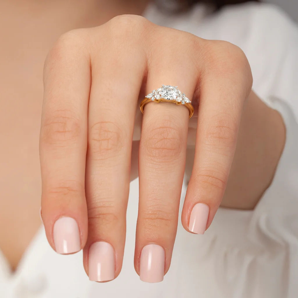 Trio Of Love Solitaire Ring 2