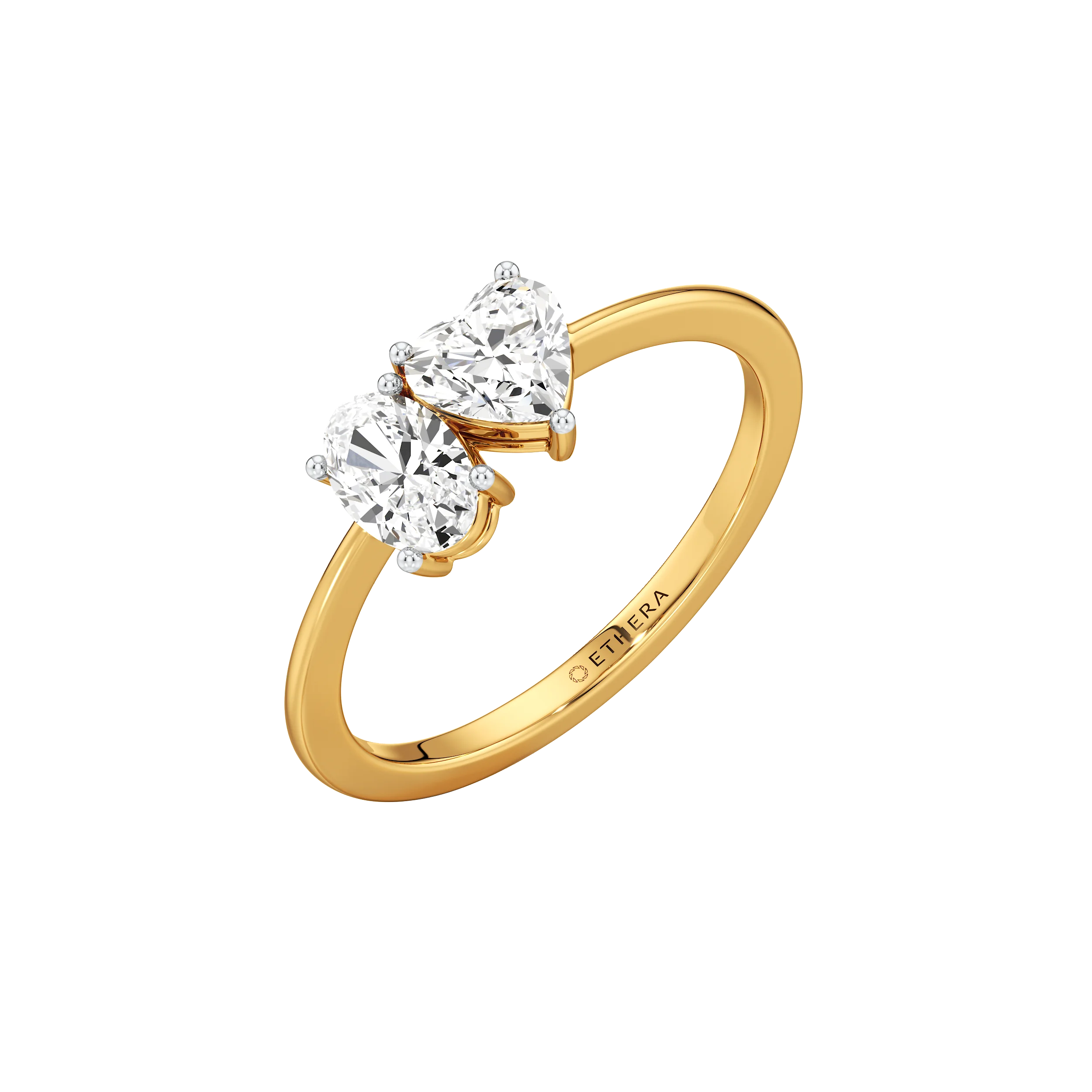 Heart & Oval Duo Ring 0
