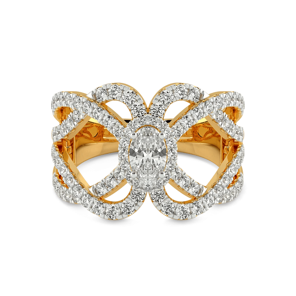 Nouveau Bloom Solitaire Ring 3