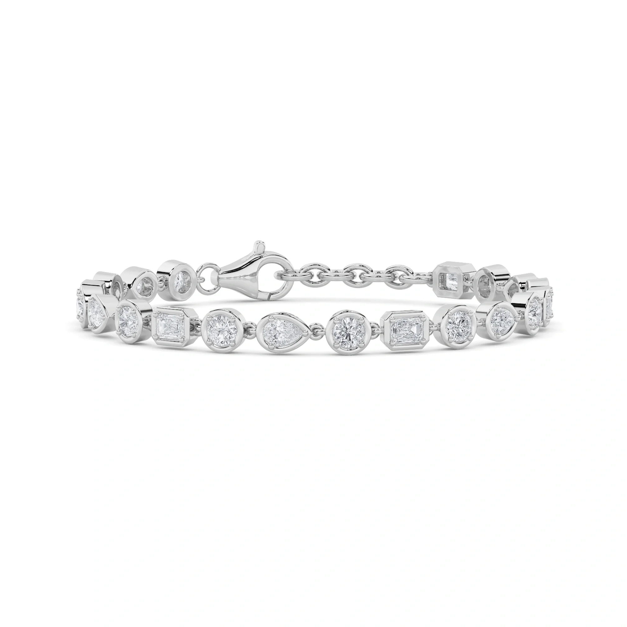 Gemstep Link Diamond Bracelet 5