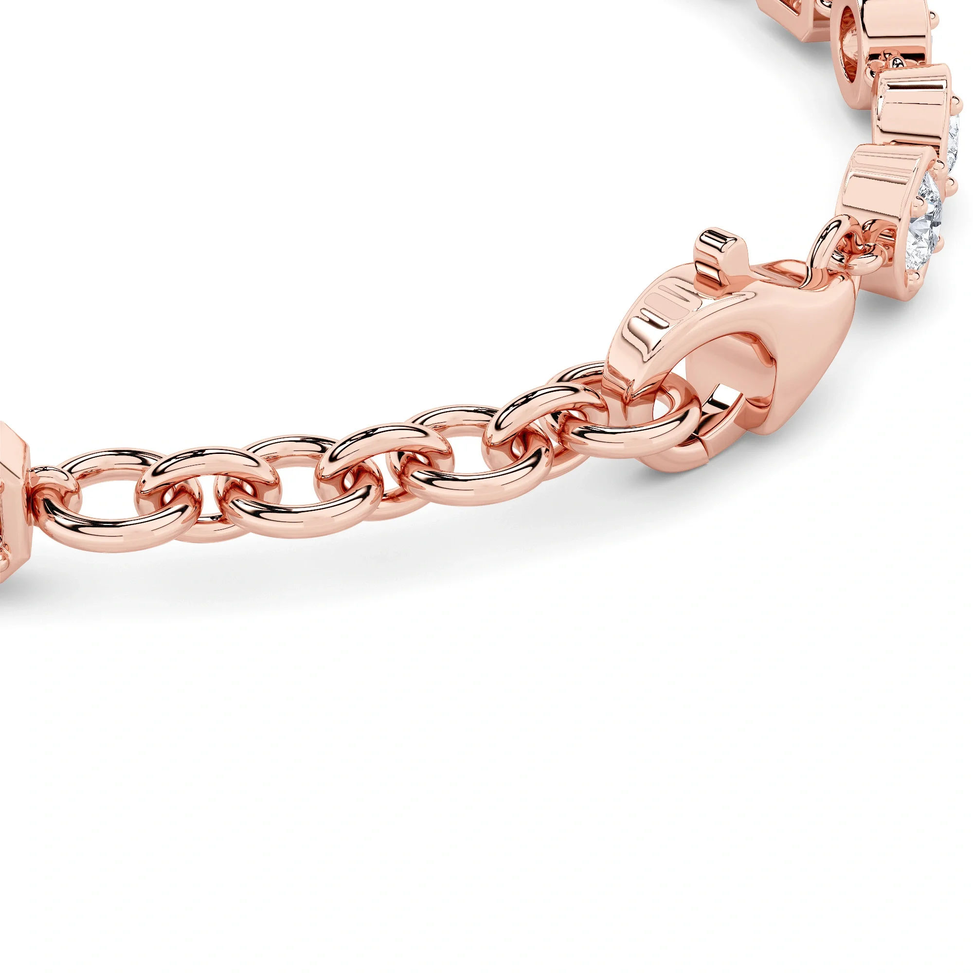 Gemstep Link Diamond Bracelet 10