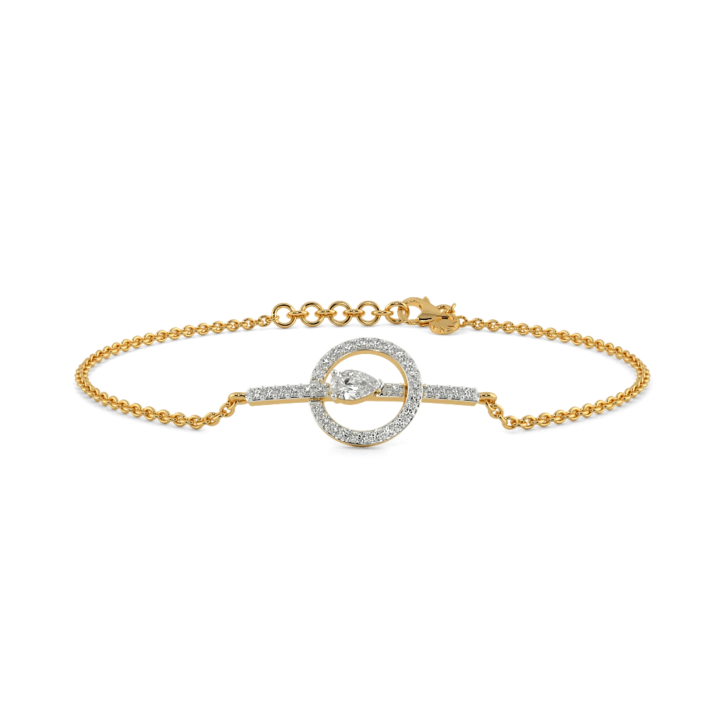 Haloed Pear Flexible Bracelet