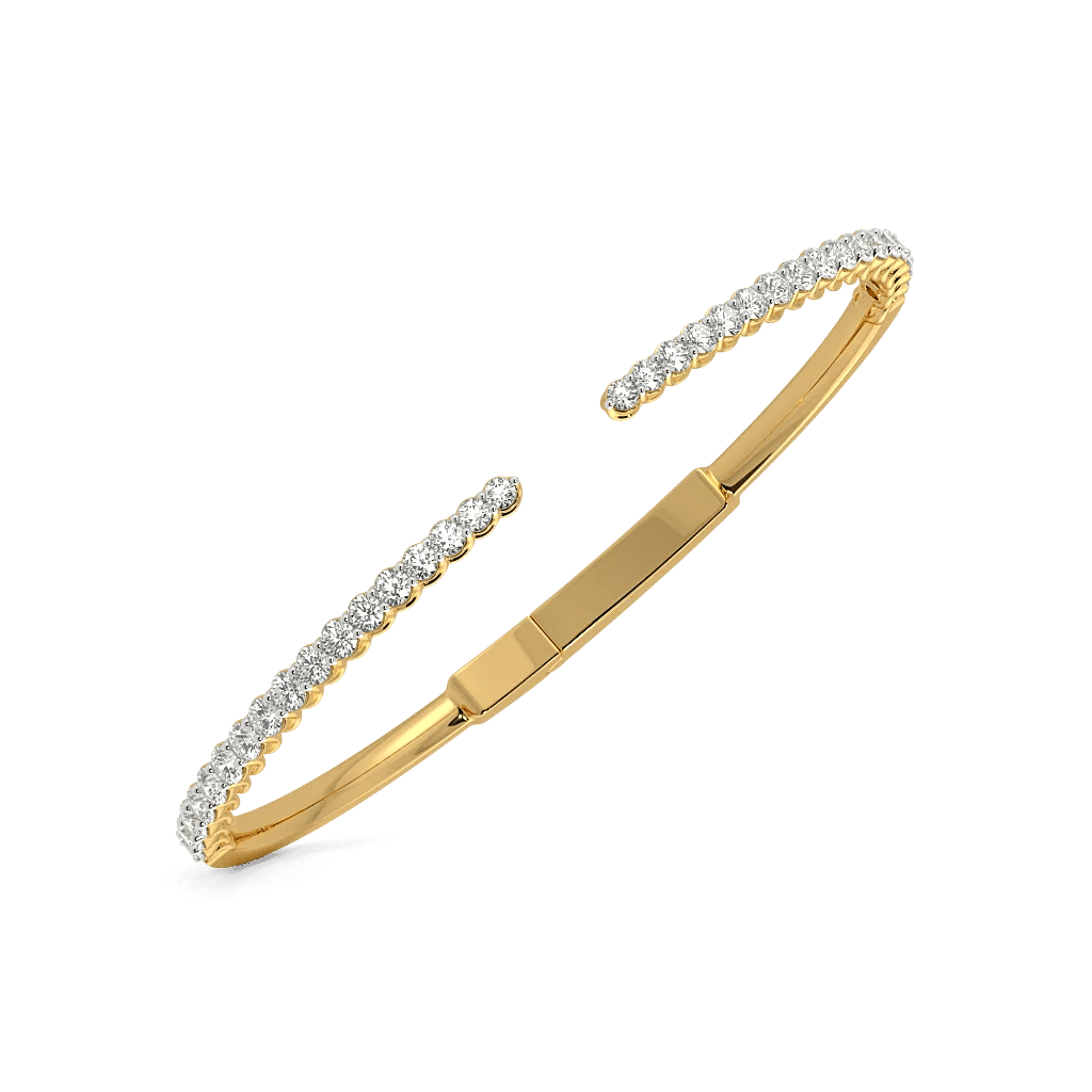 Eternal Love Open Top Oval Bangle 3