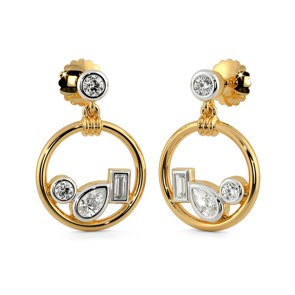 Diamond Cascade Drop Earrings 0