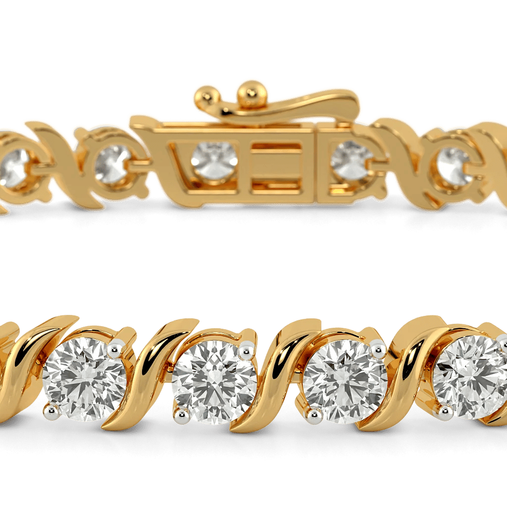 Diamond Stream Tennis Bracelet 2