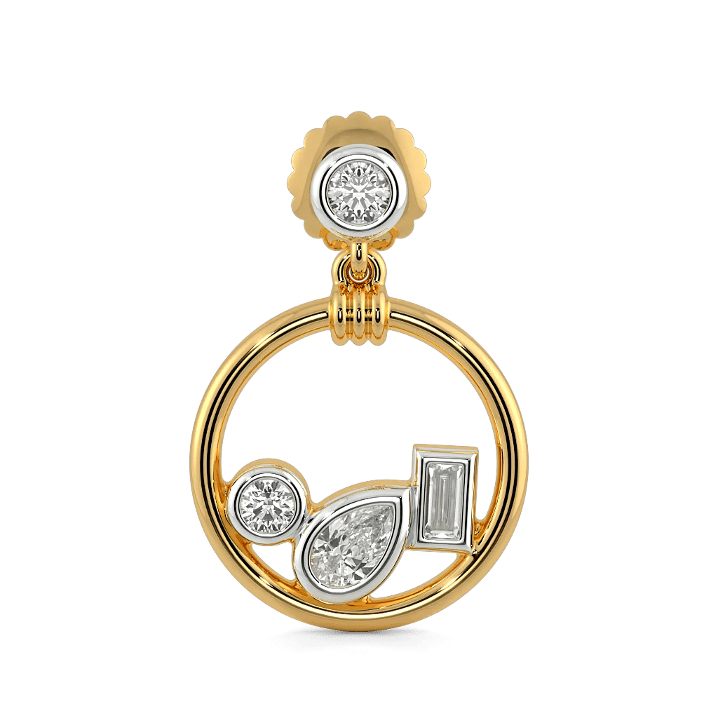 Diamond Cascade Drop Earrings 2