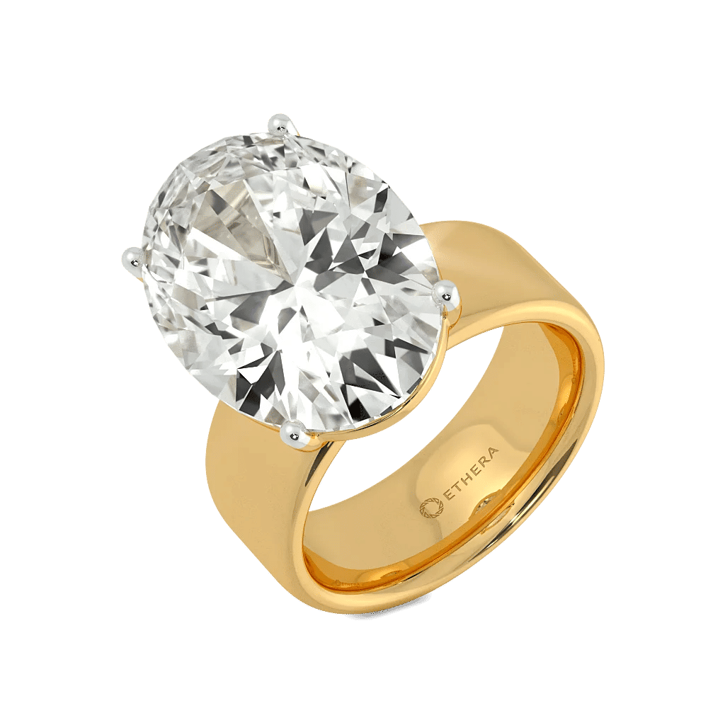 Rock And Roll Solitaire Ring