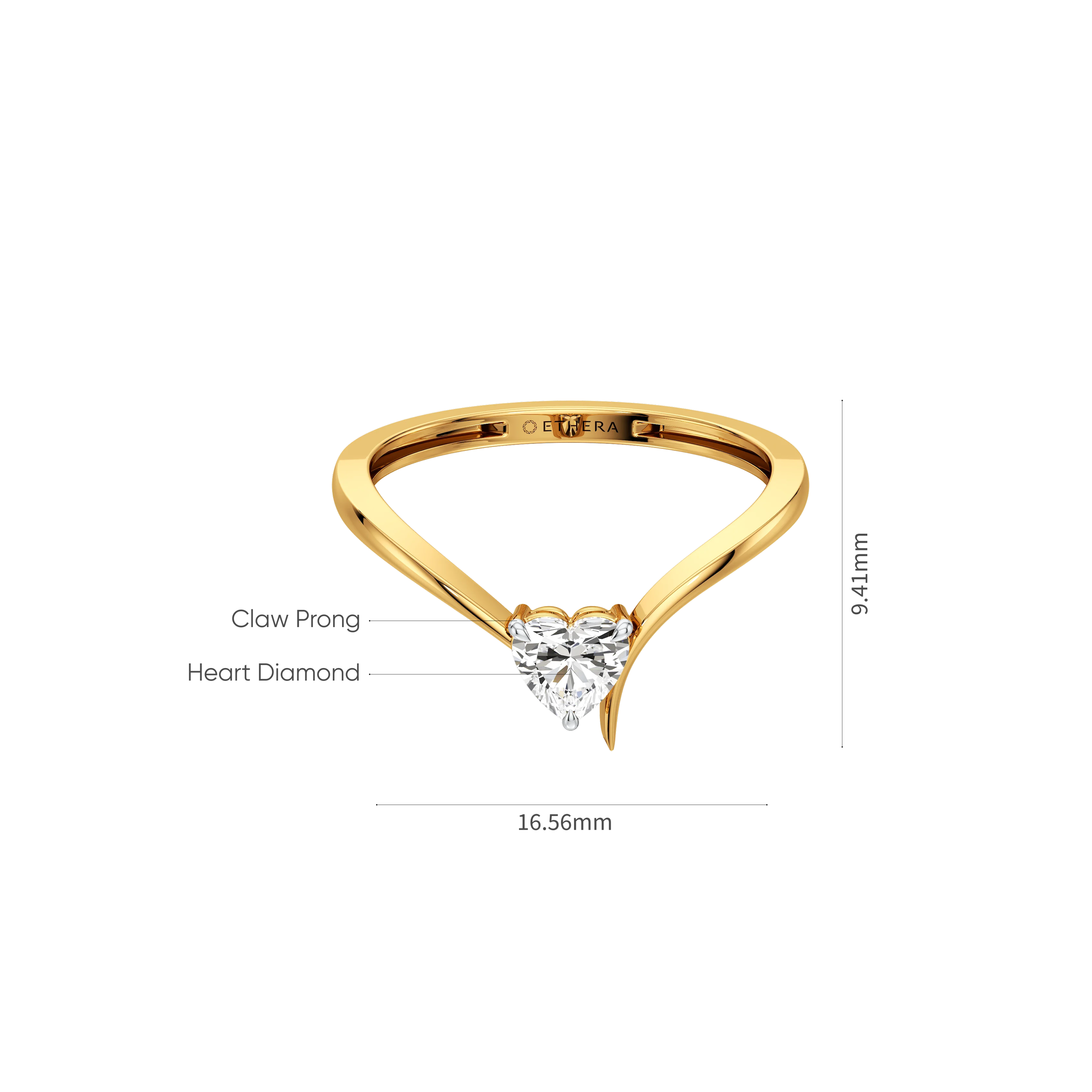 Heartline Loop Ring 13