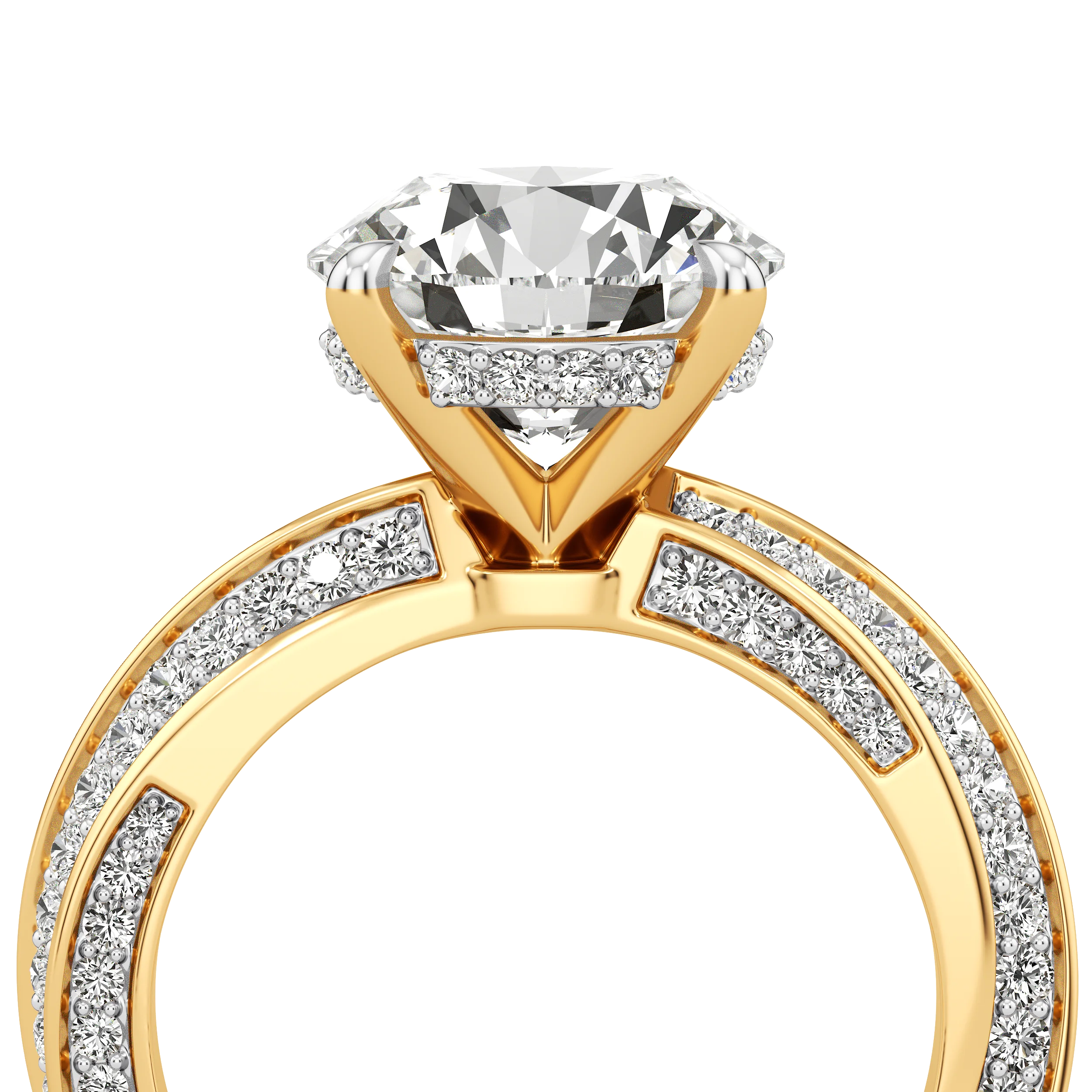 Round Crest Cocktail Ring 3