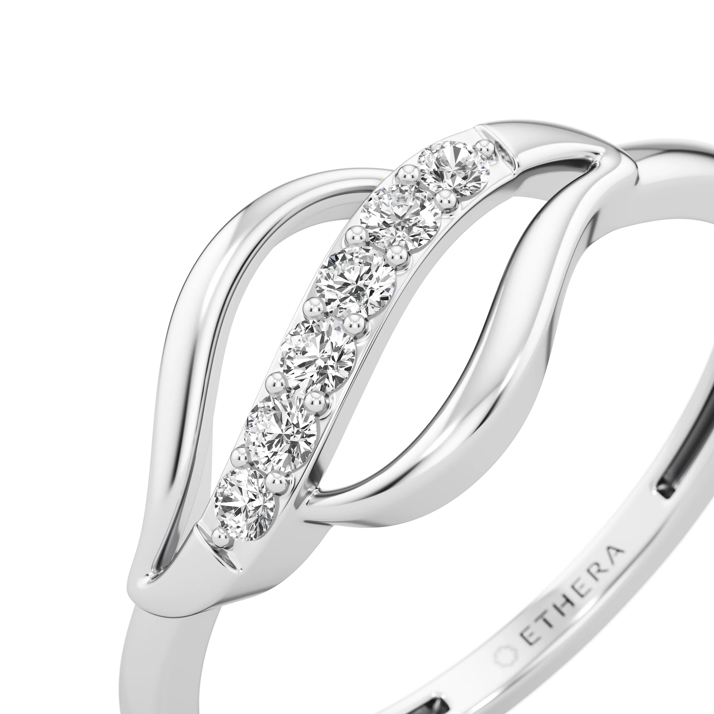 Waved Whisper Ring 6