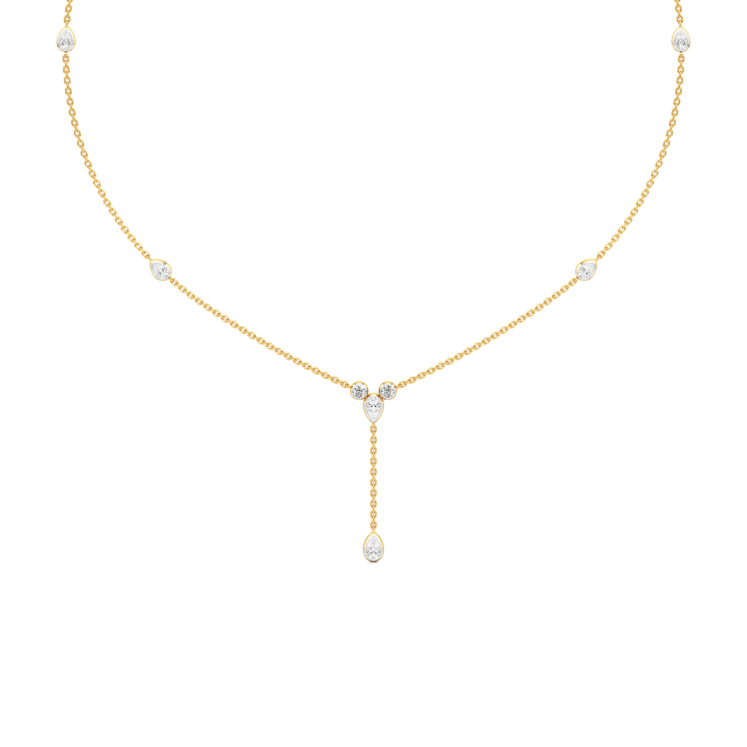 Droplet Lariat Necklace 1