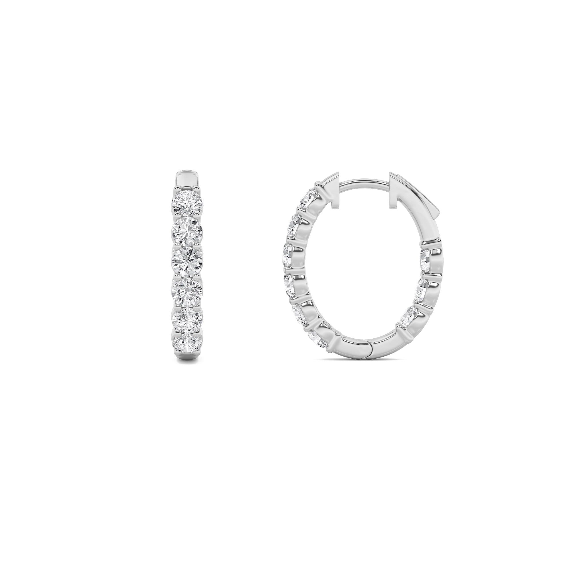 Dainty Sparkles Hoop Earrings 4