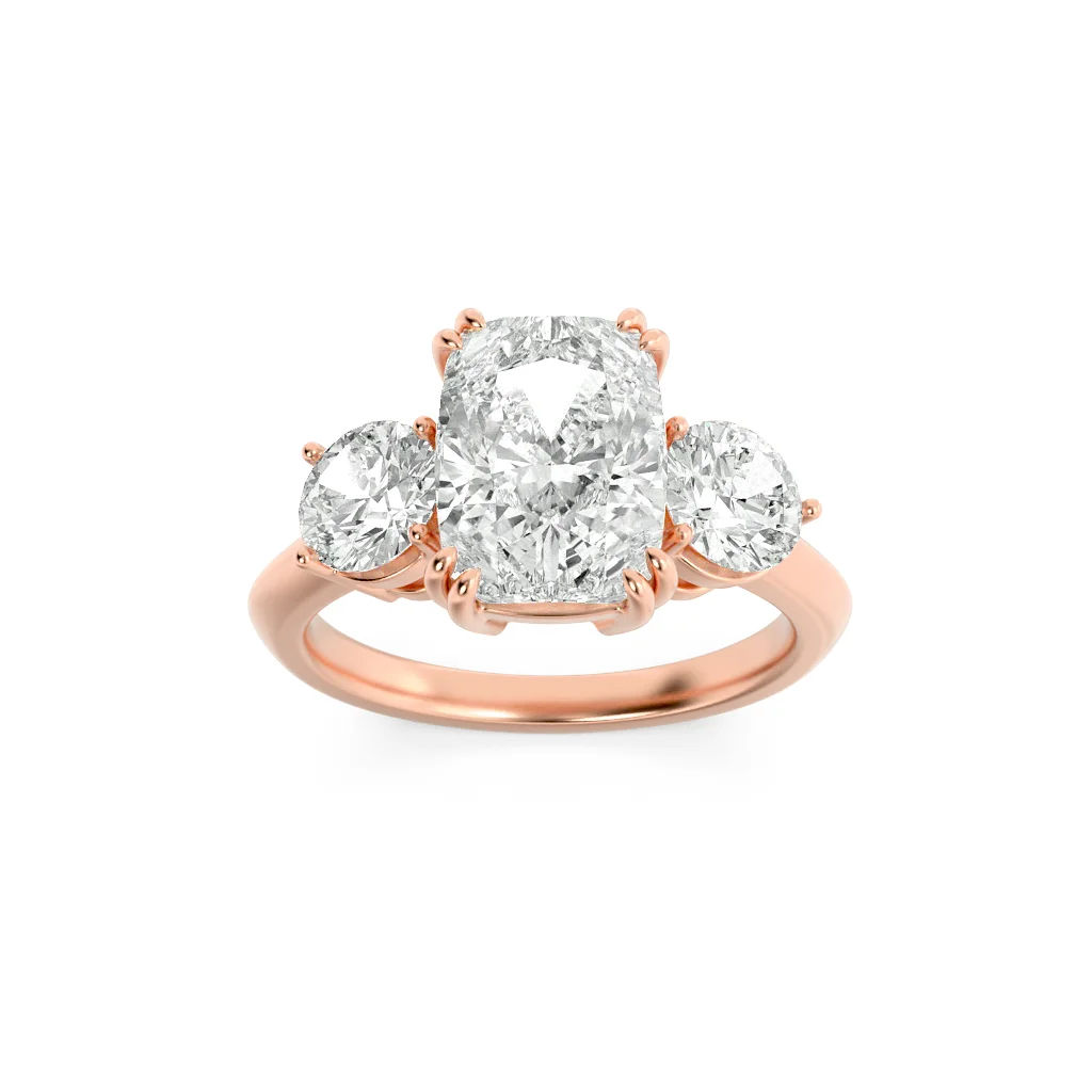 Triumphant Glow 3 Stone Ring 11