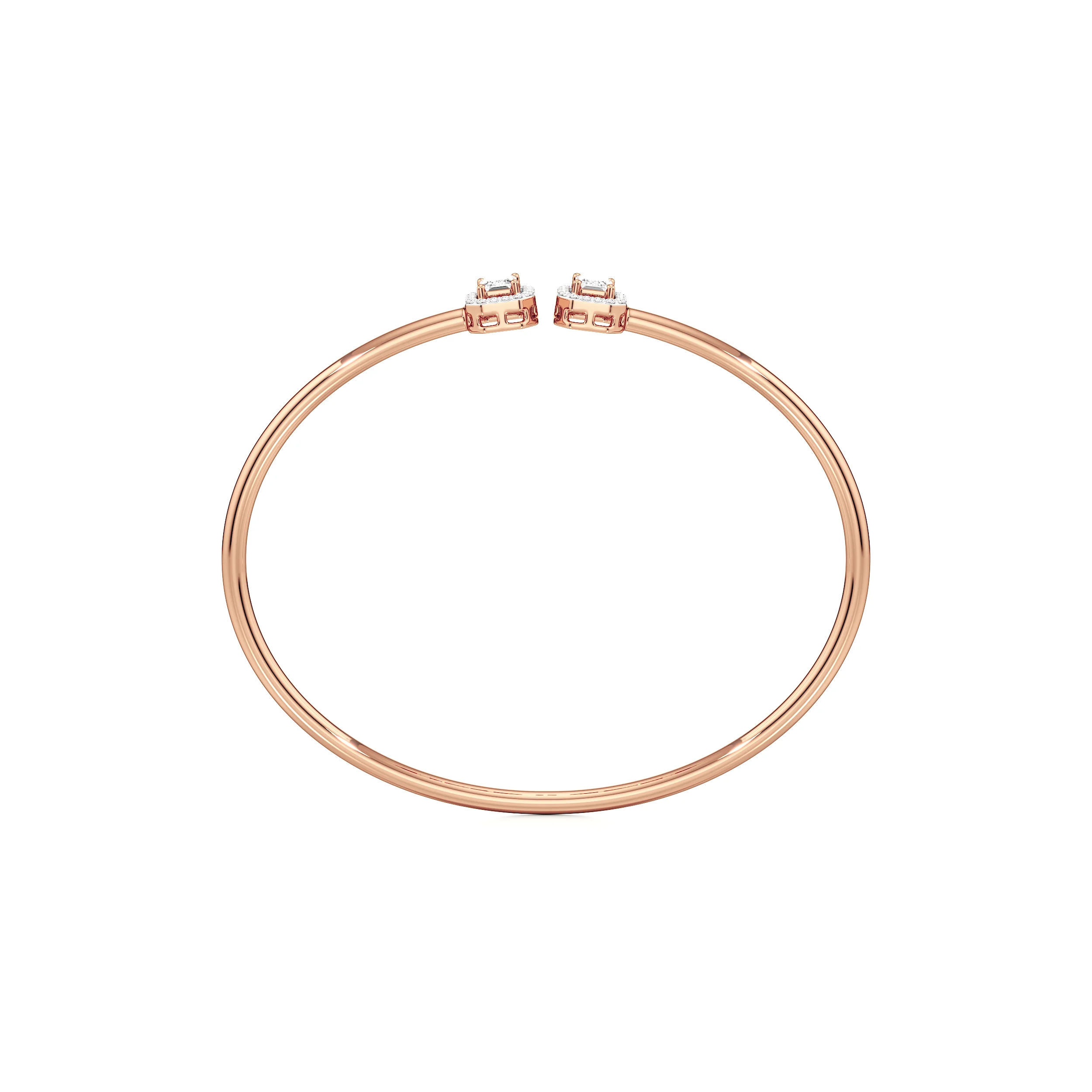 The Minimalist Open Top Oval Bangle 8
