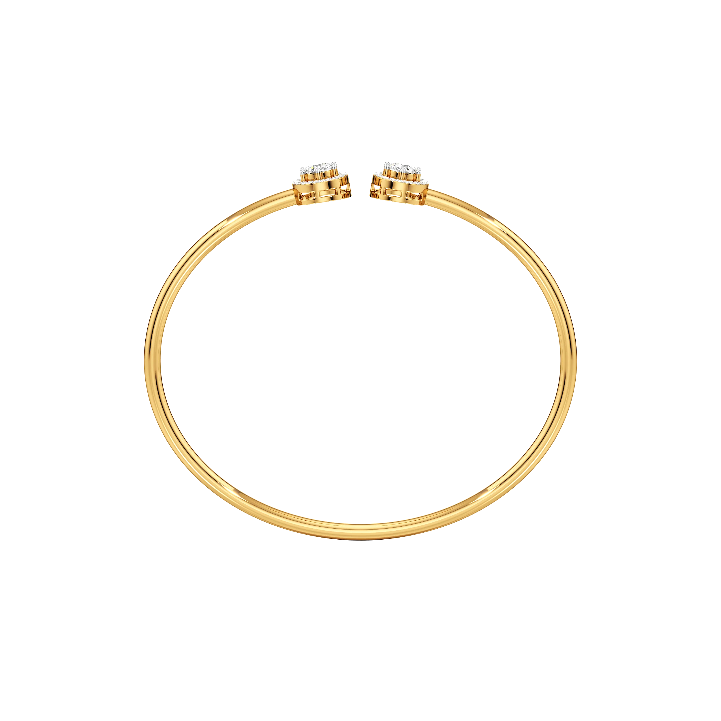 Timeless Twinkle Open Top Oval Bangle hover
