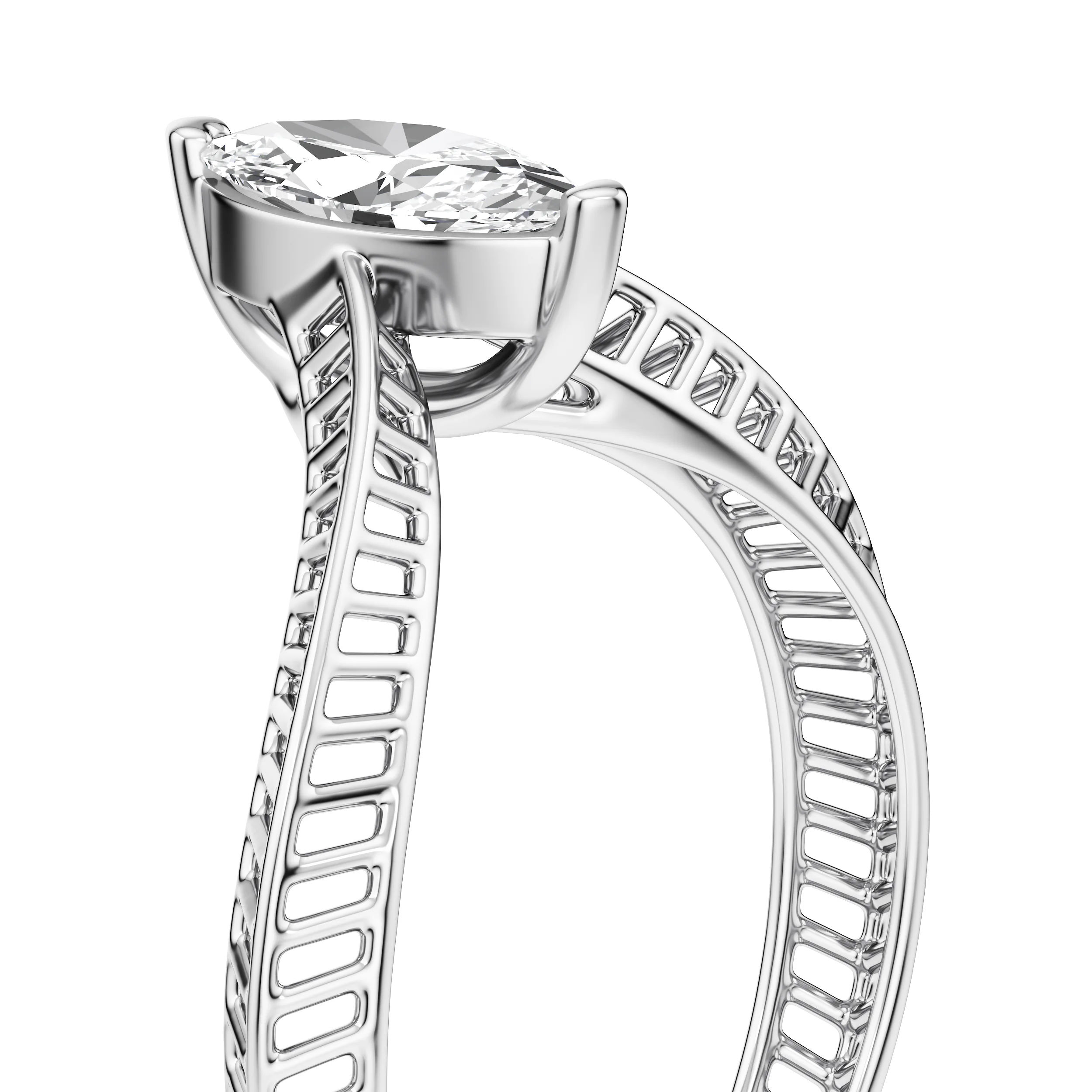 Marquise Flow Diamond Ring 11