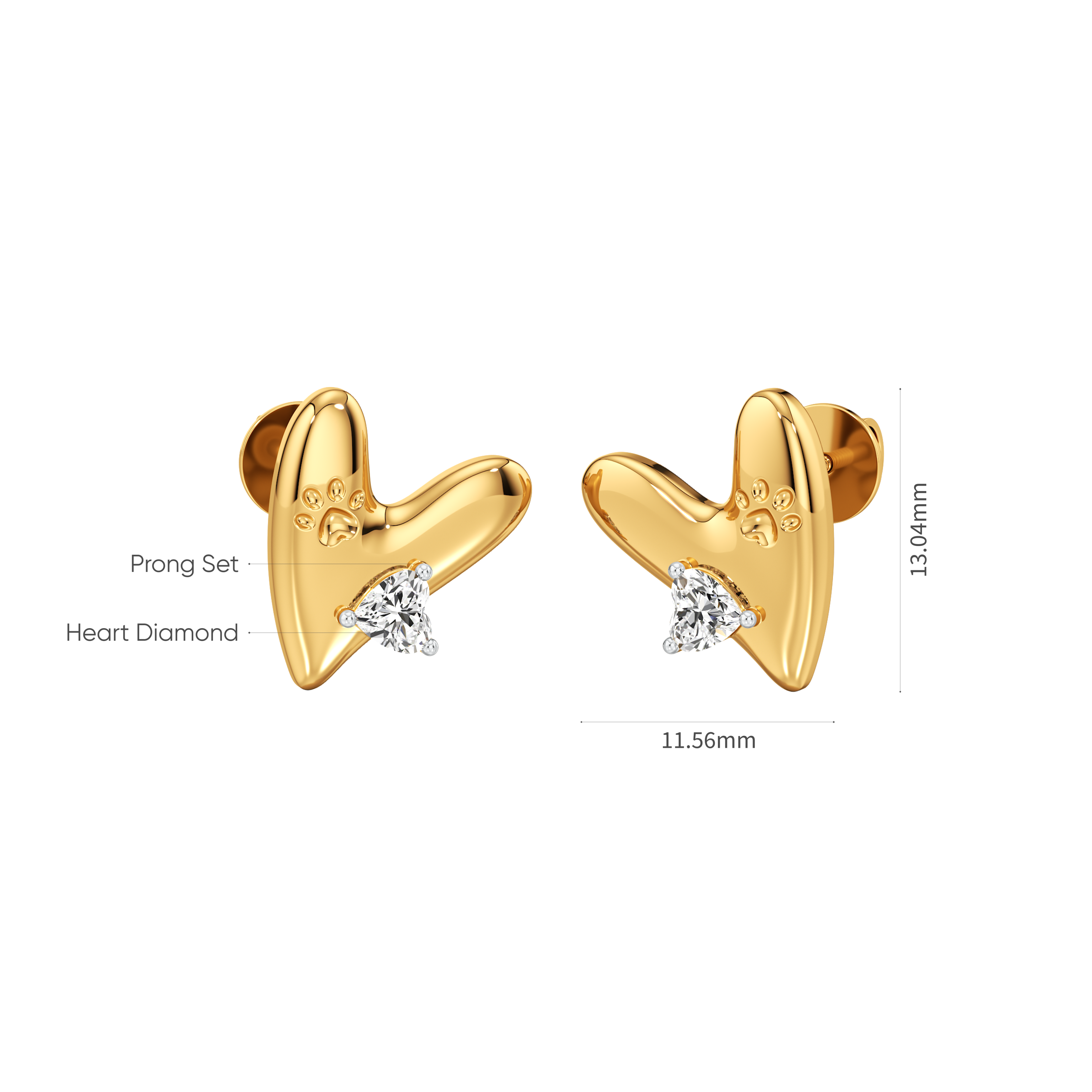 Wagging Hearts Earrings     10